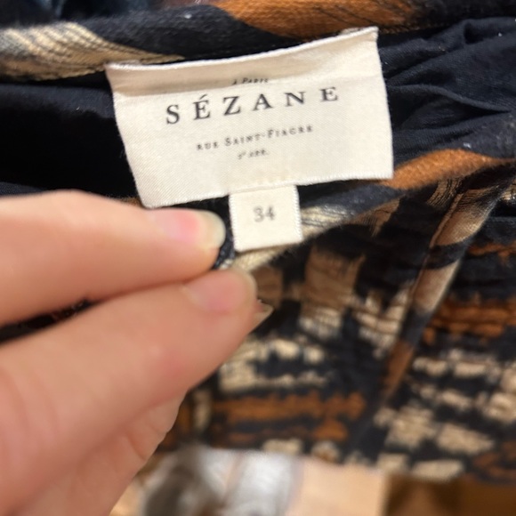 Sezane foxa mini skirt in atik print 34 - Picture 4 of 4